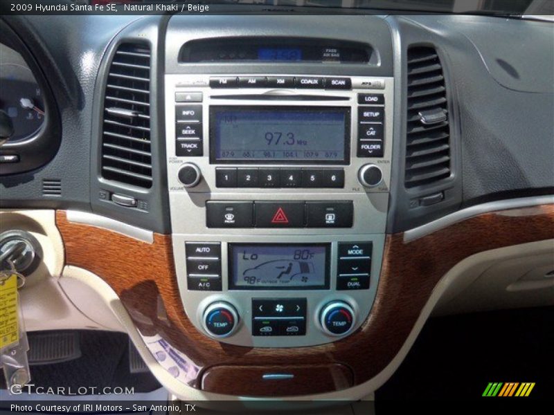 Natural Khaki / Beige 2009 Hyundai Santa Fe SE