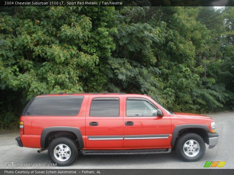 Sport Red Metallic / Tan/Neutral 2004 Chevrolet Suburban 1500 LT