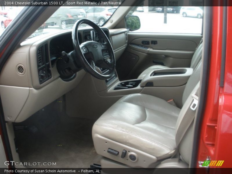 Sport Red Metallic / Tan/Neutral 2004 Chevrolet Suburban 1500 LT