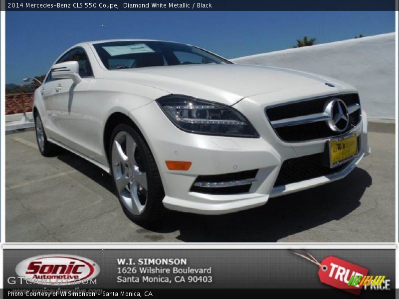 Diamond White Metallic / Black 2014 Mercedes-Benz CLS 550 Coupe