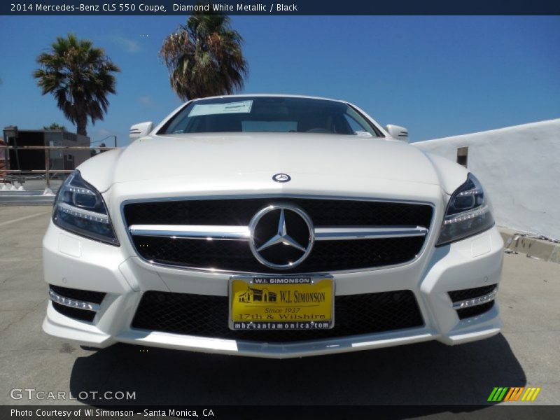 Diamond White Metallic / Black 2014 Mercedes-Benz CLS 550 Coupe