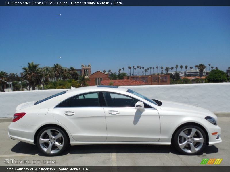 Diamond White Metallic / Black 2014 Mercedes-Benz CLS 550 Coupe