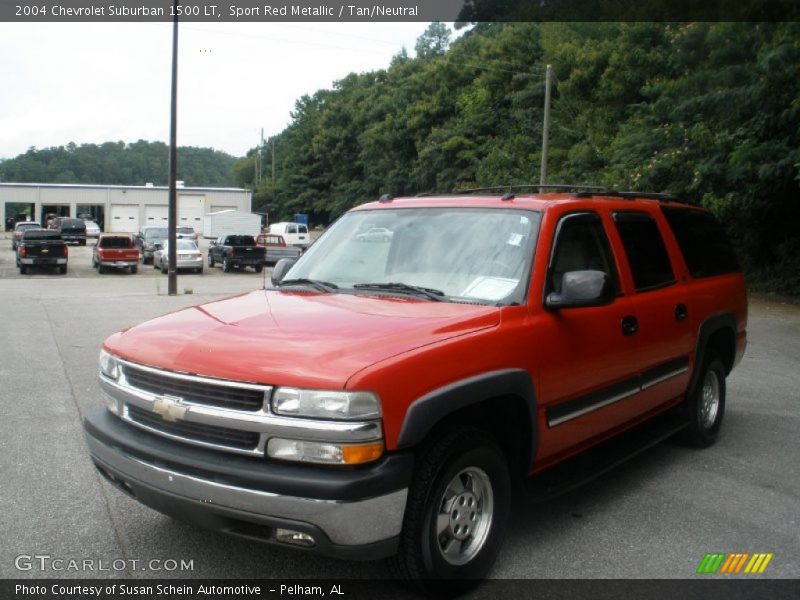 Sport Red Metallic / Tan/Neutral 2004 Chevrolet Suburban 1500 LT