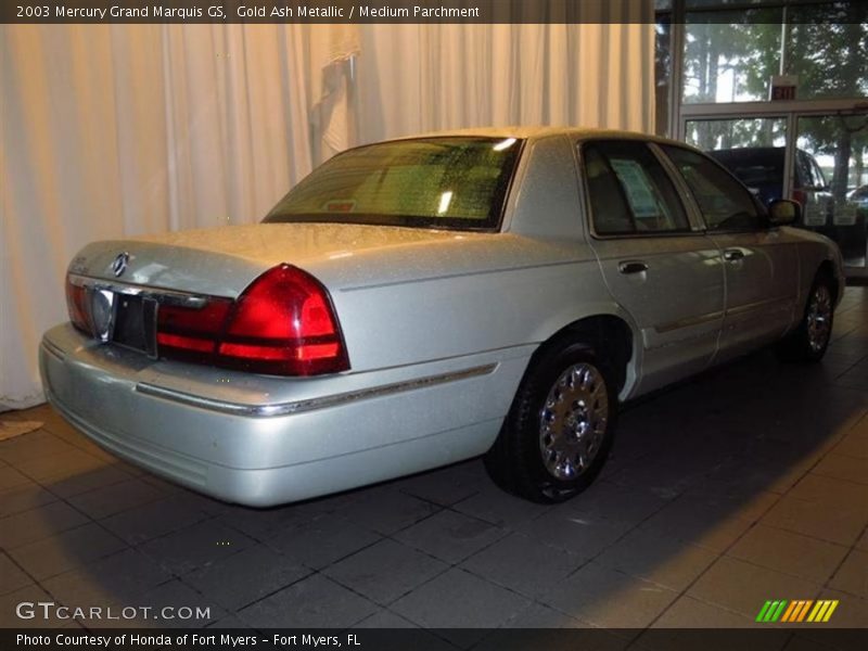 Gold Ash Metallic / Medium Parchment 2003 Mercury Grand Marquis GS
