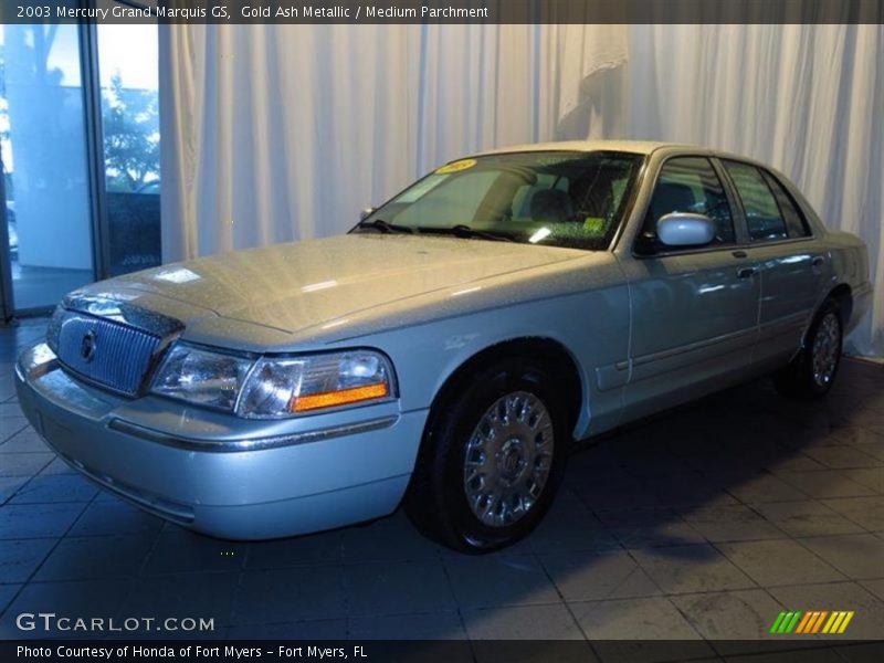 Gold Ash Metallic / Medium Parchment 2003 Mercury Grand Marquis GS