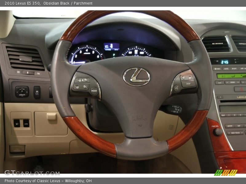 Obsidian Black / Parchment 2010 Lexus ES 350