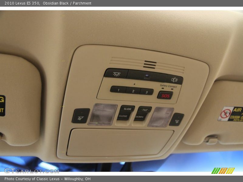 Obsidian Black / Parchment 2010 Lexus ES 350