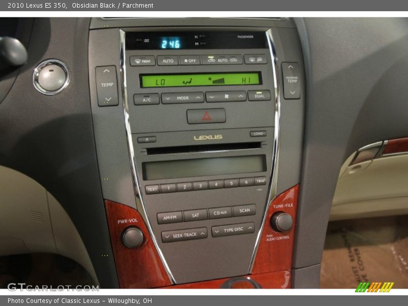 Obsidian Black / Parchment 2010 Lexus ES 350