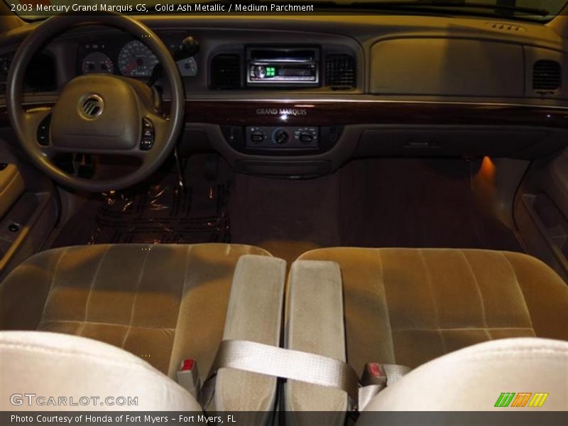 Gold Ash Metallic / Medium Parchment 2003 Mercury Grand Marquis GS