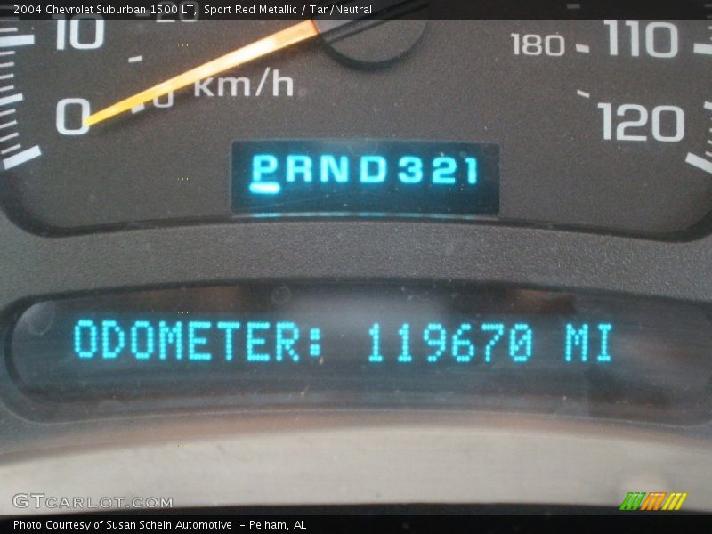 Sport Red Metallic / Tan/Neutral 2004 Chevrolet Suburban 1500 LT