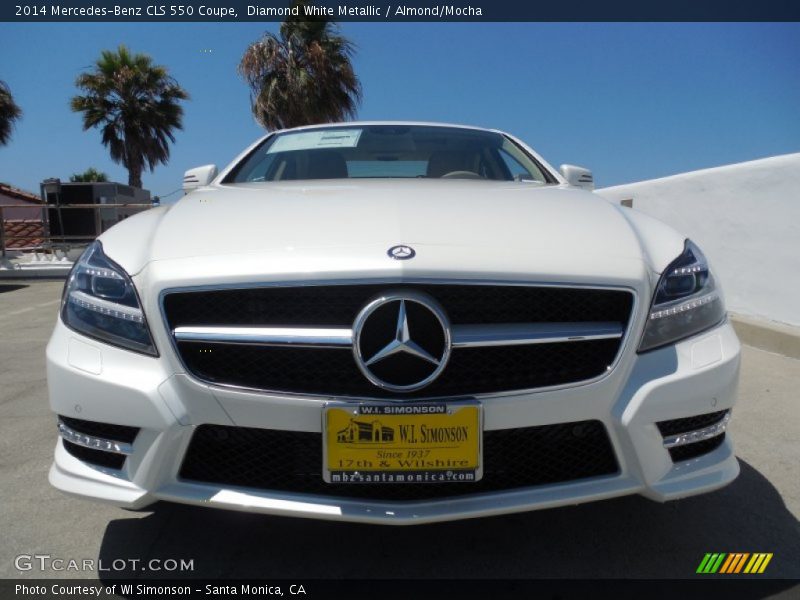 Diamond White Metallic / Almond/Mocha 2014 Mercedes-Benz CLS 550 Coupe