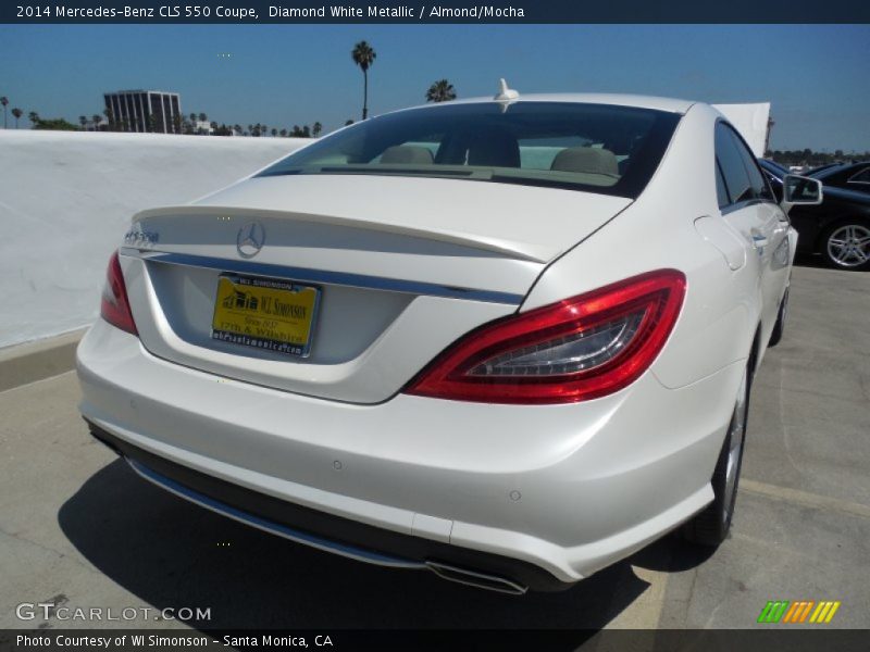 Diamond White Metallic / Almond/Mocha 2014 Mercedes-Benz CLS 550 Coupe