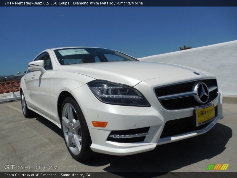 Diamond White Metallic / Almond/Mocha 2014 Mercedes-Benz CLS 550 Coupe