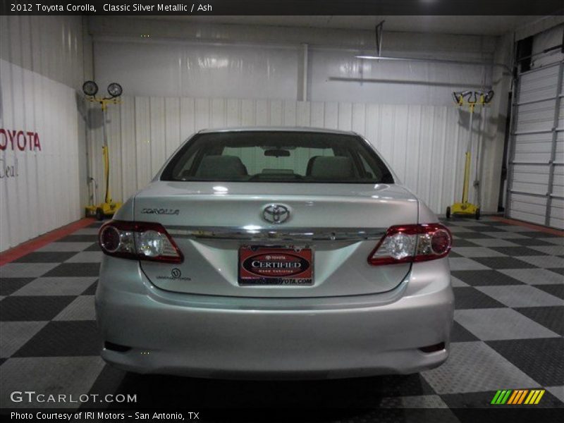 Classic Silver Metallic / Ash 2012 Toyota Corolla