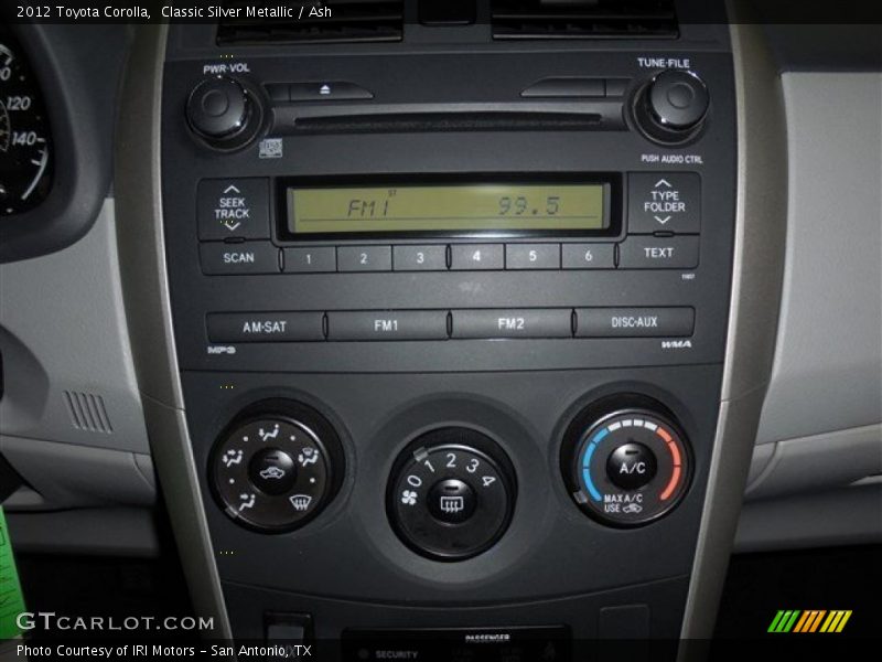 Classic Silver Metallic / Ash 2012 Toyota Corolla