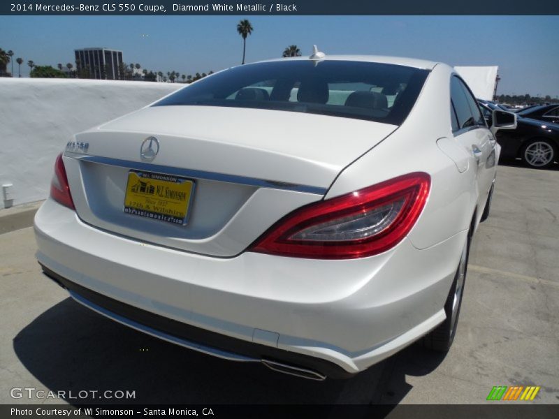 Diamond White Metallic / Black 2014 Mercedes-Benz CLS 550 Coupe