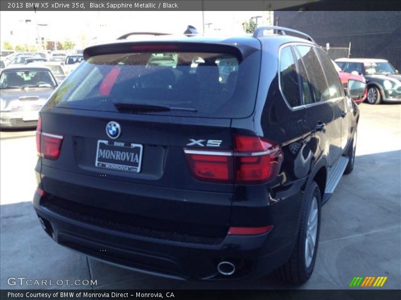 Black Sapphire Metallic / Black 2013 BMW X5 xDrive 35d