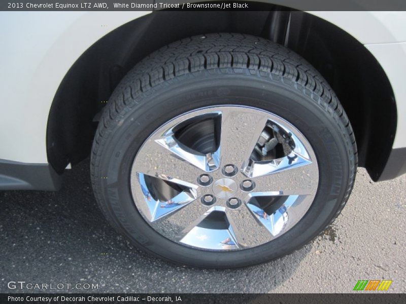 White Diamond Tricoat / Brownstone/Jet Black 2013 Chevrolet Equinox LTZ AWD