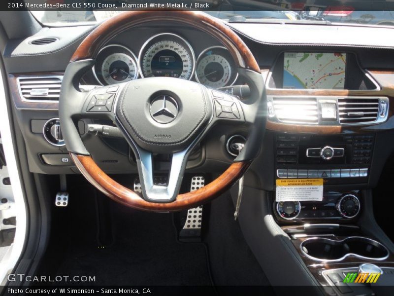 Diamond White Metallic / Black 2014 Mercedes-Benz CLS 550 Coupe