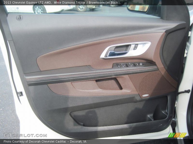 White Diamond Tricoat / Brownstone/Jet Black 2013 Chevrolet Equinox LTZ AWD
