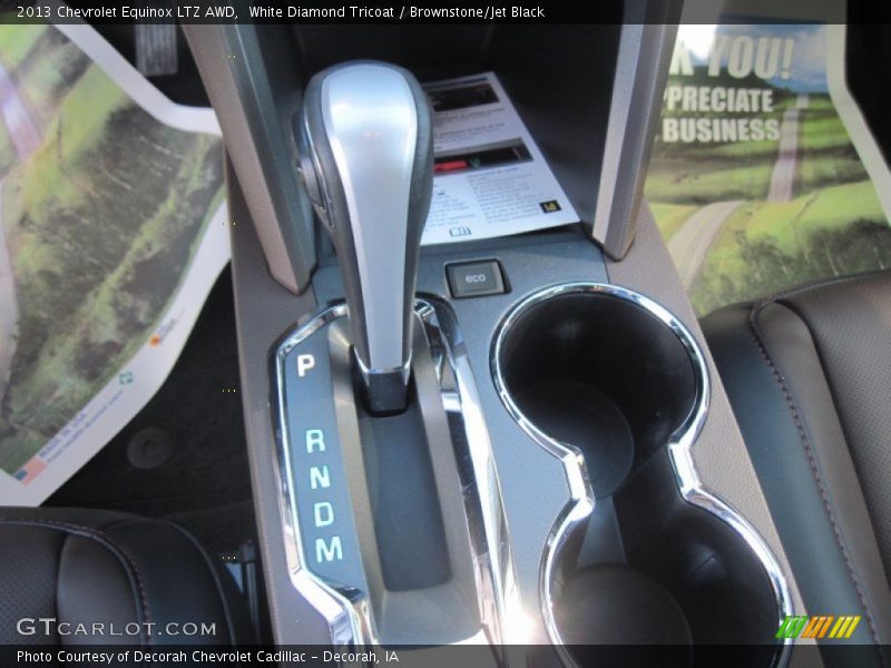 White Diamond Tricoat / Brownstone/Jet Black 2013 Chevrolet Equinox LTZ AWD