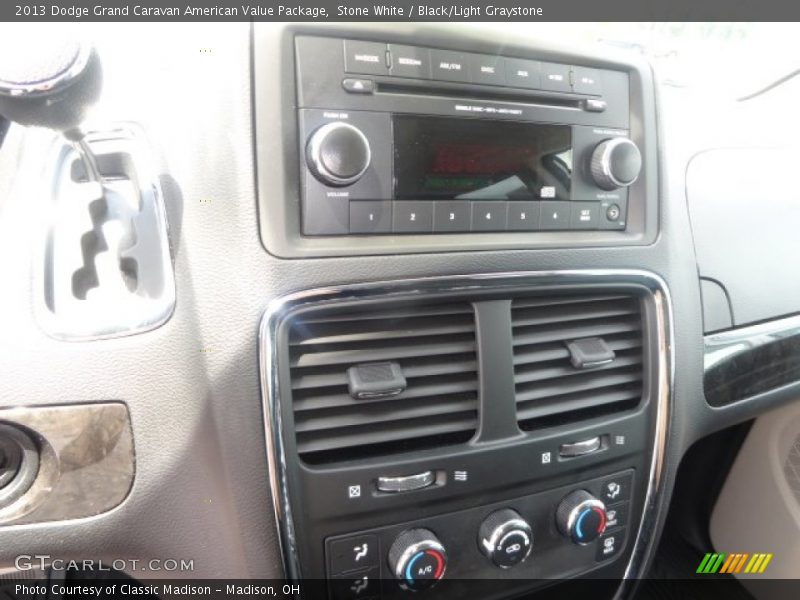 Stone White / Black/Light Graystone 2013 Dodge Grand Caravan American Value Package