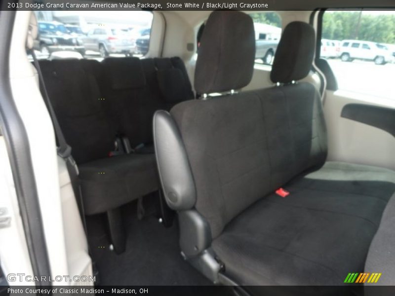 Stone White / Black/Light Graystone 2013 Dodge Grand Caravan American Value Package