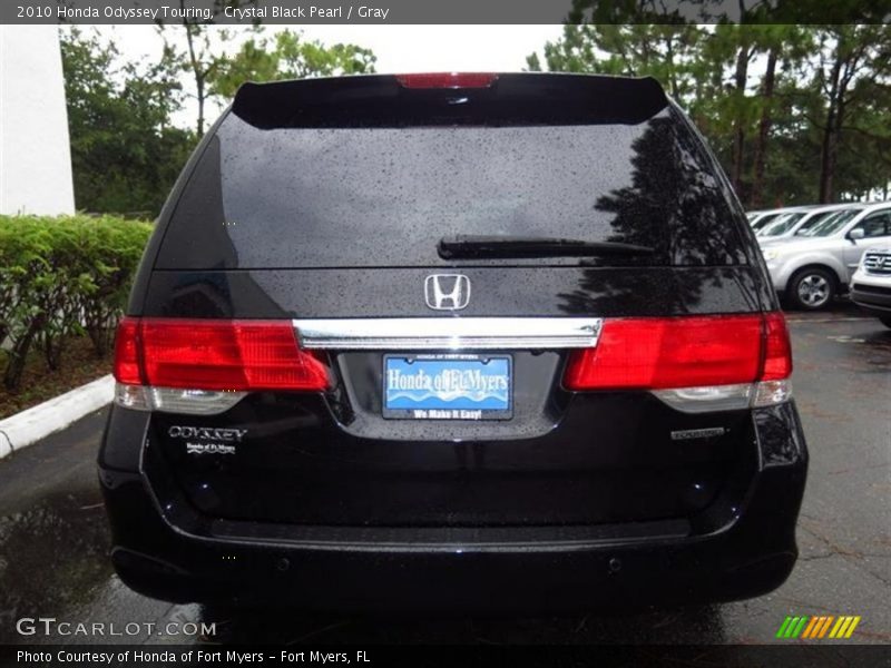 Crystal Black Pearl / Gray 2010 Honda Odyssey Touring