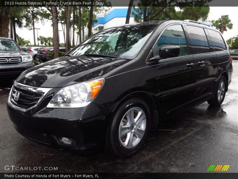 Crystal Black Pearl / Gray 2010 Honda Odyssey Touring