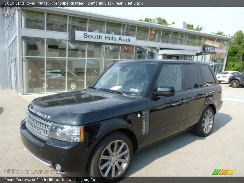 Santorini Black Pearl / Jet Black 2010 Land Rover Range Rover Supercharged