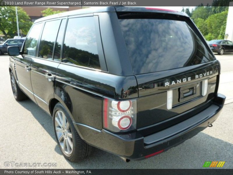 Santorini Black Pearl / Jet Black 2010 Land Rover Range Rover Supercharged