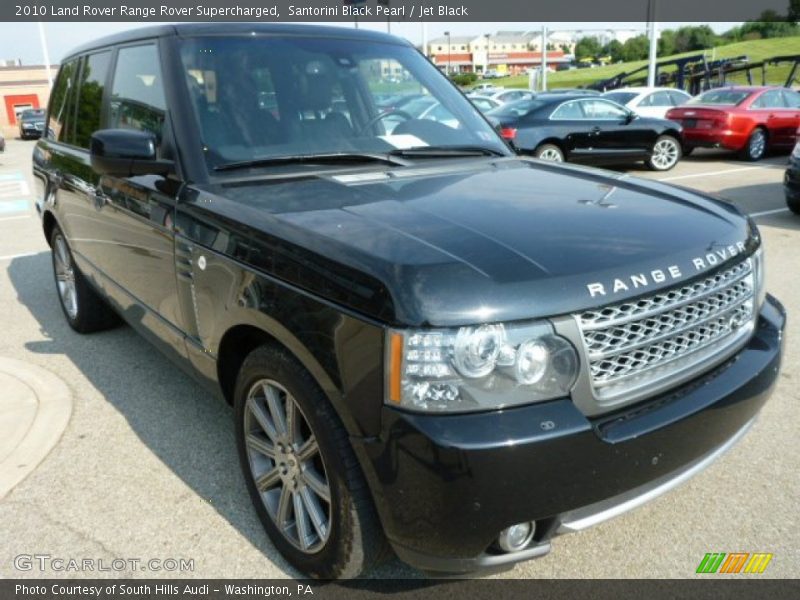 Santorini Black Pearl / Jet Black 2010 Land Rover Range Rover Supercharged