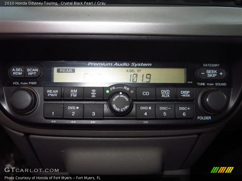Crystal Black Pearl / Gray 2010 Honda Odyssey Touring