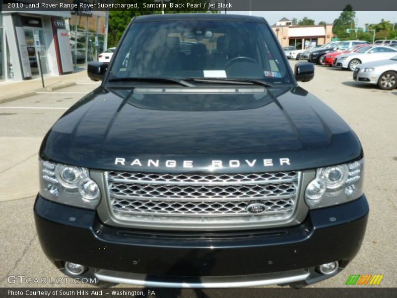 Santorini Black Pearl / Jet Black 2010 Land Rover Range Rover Supercharged