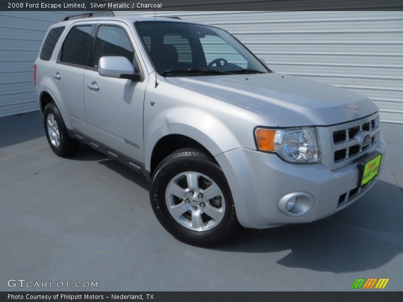 Silver Metallic / Charcoal 2008 Ford Escape Limited