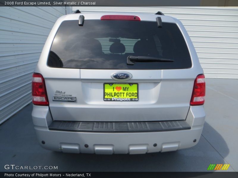 Silver Metallic / Charcoal 2008 Ford Escape Limited