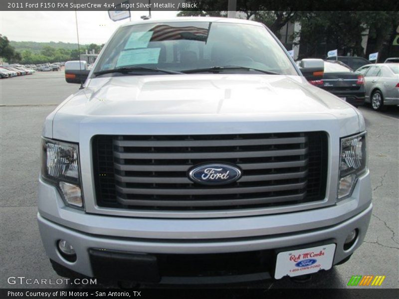 Ingot Silver Metallic / Black 2011 Ford F150 FX4 SuperCrew 4x4