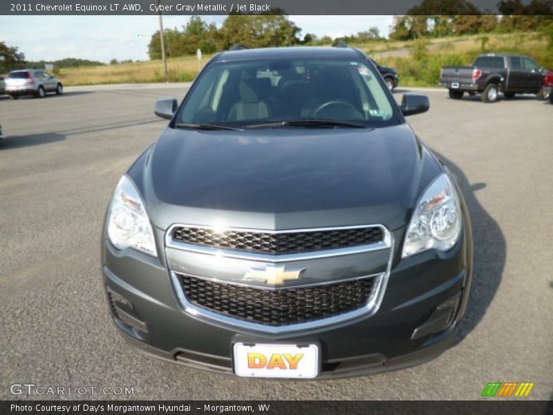 Cyber Gray Metallic / Jet Black 2011 Chevrolet Equinox LT AWD