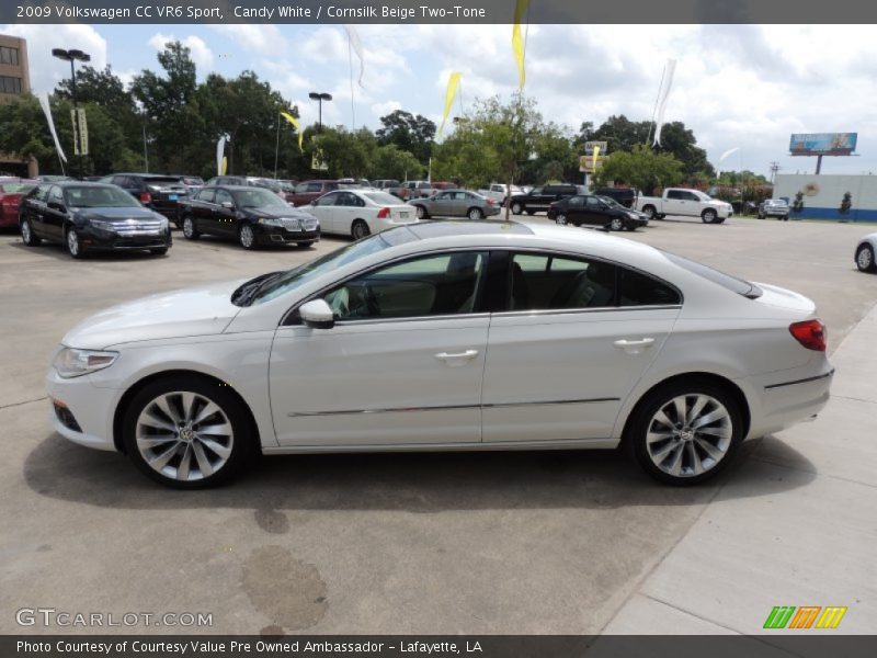 Candy White / Cornsilk Beige Two-Tone 2009 Volkswagen CC VR6 Sport