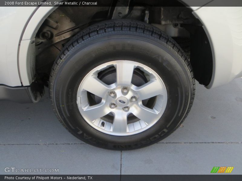 Silver Metallic / Charcoal 2008 Ford Escape Limited