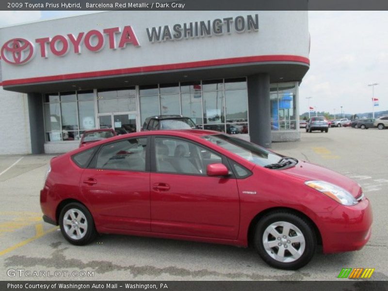 Barcelona Red Metallic / Dark Gray 2009 Toyota Prius Hybrid