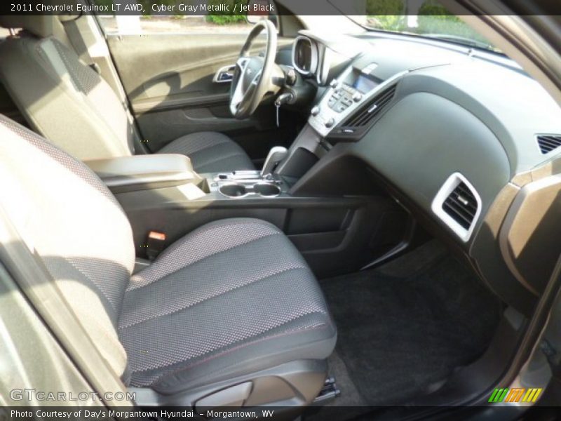 Cyber Gray Metallic / Jet Black 2011 Chevrolet Equinox LT AWD