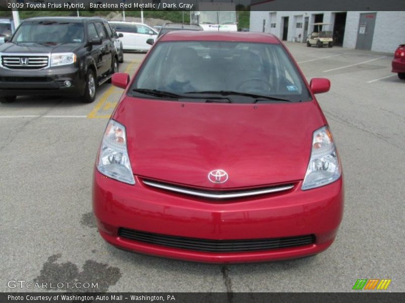 Barcelona Red Metallic / Dark Gray 2009 Toyota Prius Hybrid