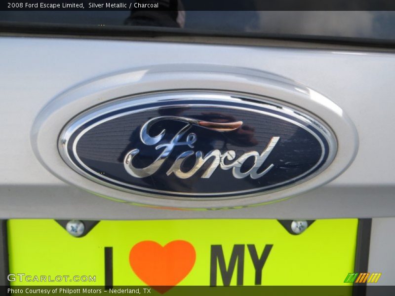 Silver Metallic / Charcoal 2008 Ford Escape Limited