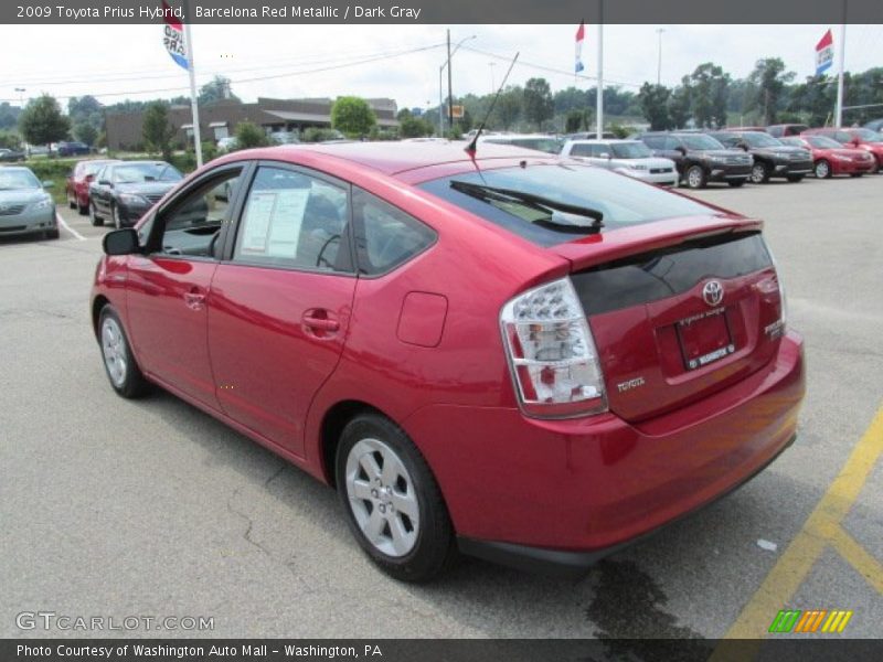 Barcelona Red Metallic / Dark Gray 2009 Toyota Prius Hybrid