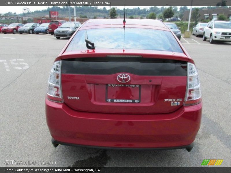 Barcelona Red Metallic / Dark Gray 2009 Toyota Prius Hybrid