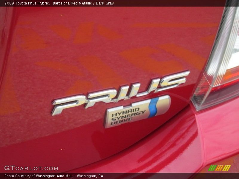 Barcelona Red Metallic / Dark Gray 2009 Toyota Prius Hybrid