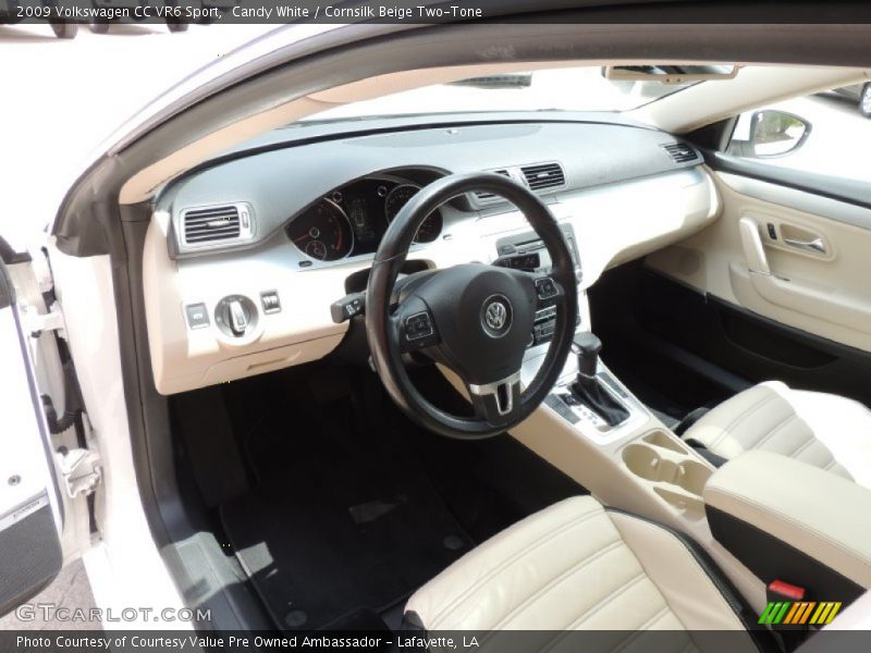 Candy White / Cornsilk Beige Two-Tone 2009 Volkswagen CC VR6 Sport