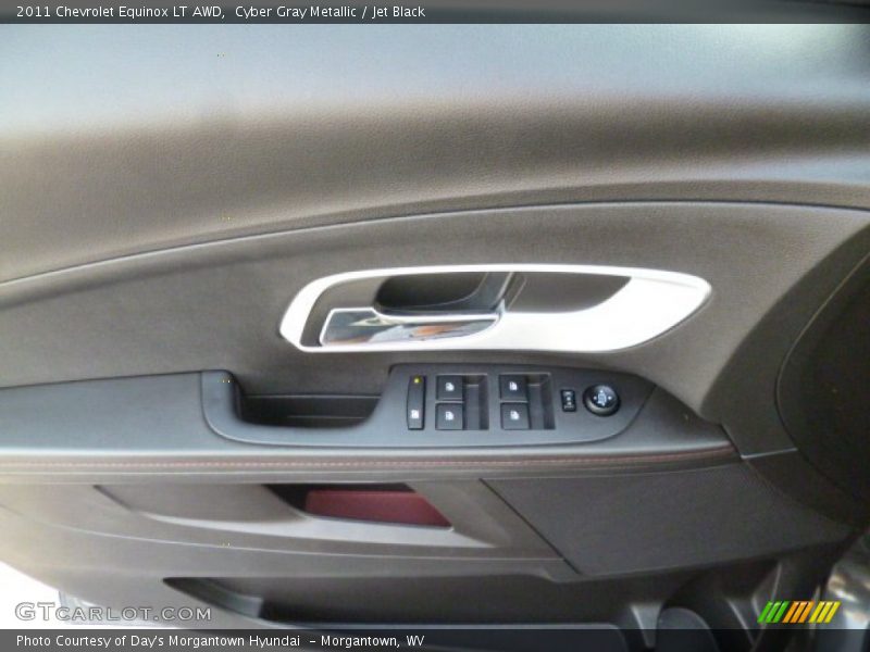 Cyber Gray Metallic / Jet Black 2011 Chevrolet Equinox LT AWD