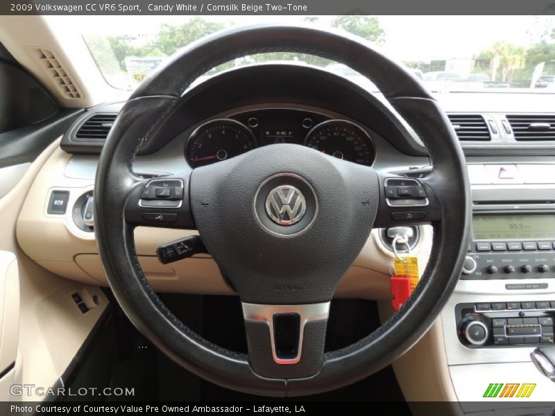 Candy White / Cornsilk Beige Two-Tone 2009 Volkswagen CC VR6 Sport